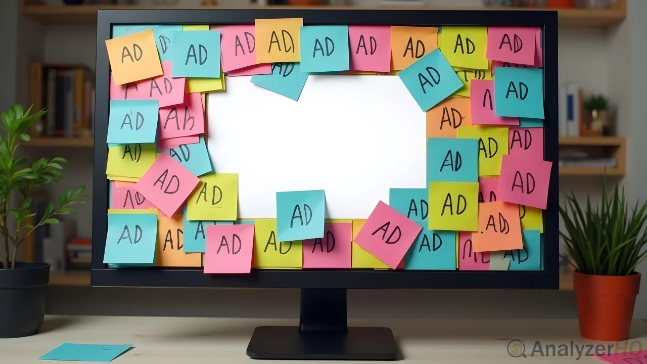 Too Many Ads on a Screen